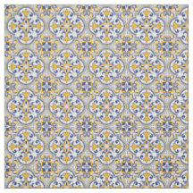 💙 💛 magnifique tissu Azulejos