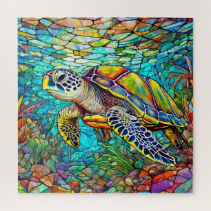 Magnifique Tropical vitrail art puzzle