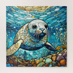 Magnifique Tropical vitrail art puzzle