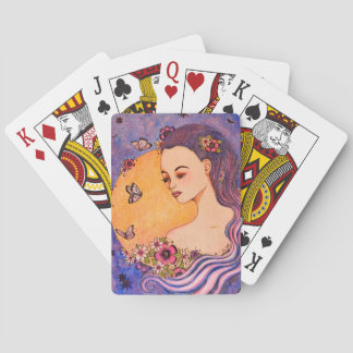 Magnifique Violet Cartes De Jeu