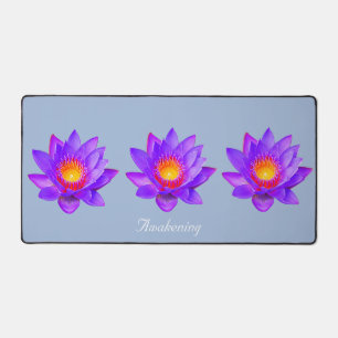 Magnifiques fleurs de lotus sur fond bleu clair