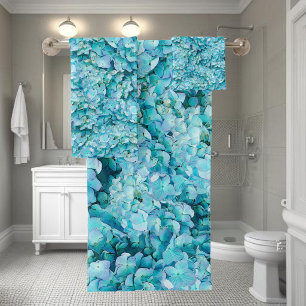 Magnifiques fleurs d'hortensia turquoise