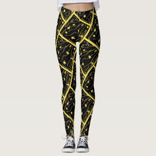 Magnifiques Leggings Imprimés Abstraits de l'Unive