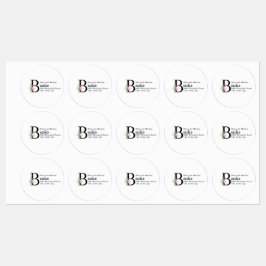 Magnolia-Adressetikett Etiketten