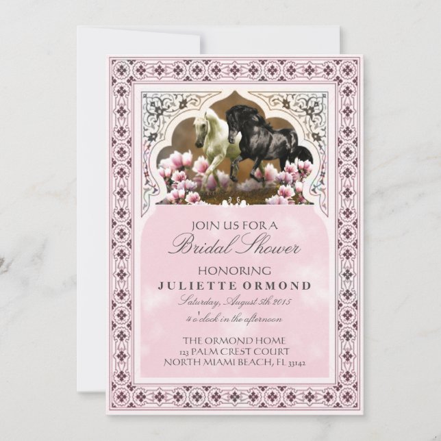 Magnolia Alley - Bridal Dusche Einladung (Vorderseite)