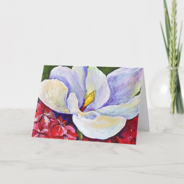 Magnolia & Azaleen Card Karte (Vorderseite)