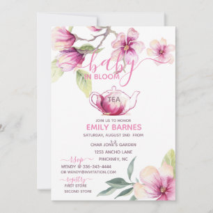 Magnolia Baby in Bloom Tea Einladung
