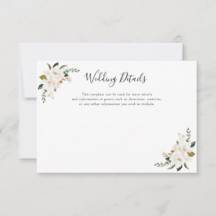 magnolia bleu marine floral carte de détails maria