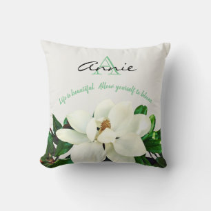 Magnolia Bloom   Das Leben ist wunderschön Persona Kissen