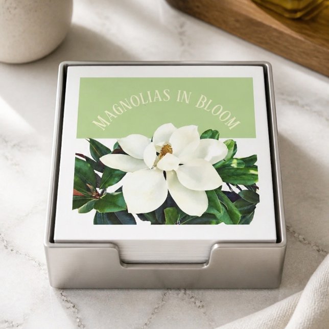Magnolia Bloom | Grünbuch Napkin Serviette (Von Creator hochgeladen)