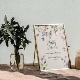 Magnolia Blooms Gastgeschenk Sign Poster