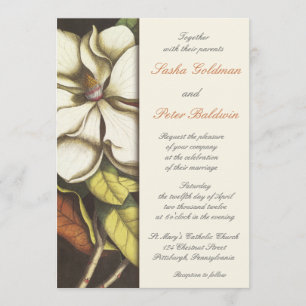 Magnolia Blossom Faire-part de mariage