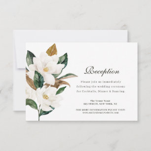 Magnolia Blühende Hochzeitskarte RSVP Karte