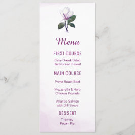 Magnolia Blume Menus Menükarte