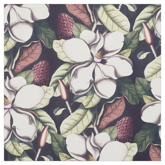 Magnolia-Blume-Muster Stoff (Muster)