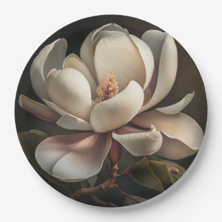 Magnolia-Blume Pappteller