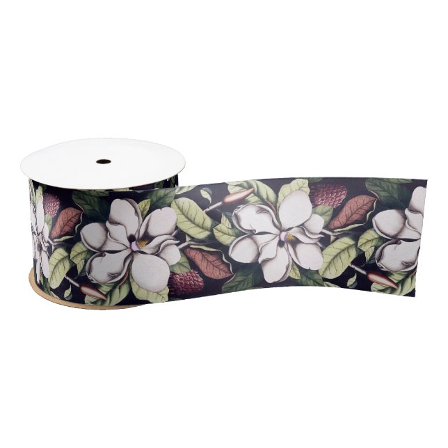 Magnolia-Blume Satinband (Spule)