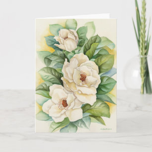 Magnolia Blume Watercolor - Museo Cantonale d'Arte Karte