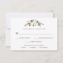 Magnolia Blumengericht Auswahl RSVP Karte
