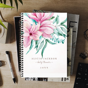 Magnolia Bouquet Aquarell Frauengeschäft Planer