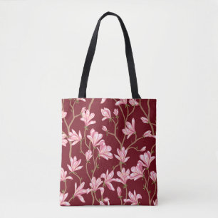 Magnolia Branches: Blühende Vintage Illustration. Tasche