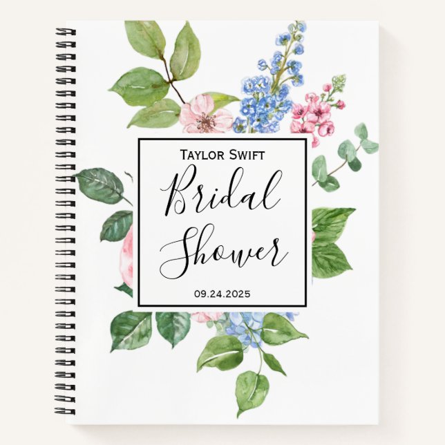 Magnolia Brautparty Gift List Notebook Notizbuch (Vorderseite)