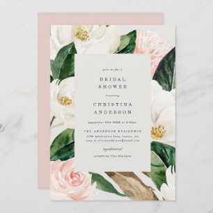 Magnolia Bridal Dusche Einladung