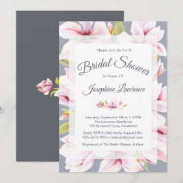 Magnolia Charm Floral Bridal Einladungen
