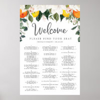 Magnolia Citrus Hochzeitszeichen