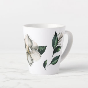 Magnolia Contemporain Botanique Latte Mug