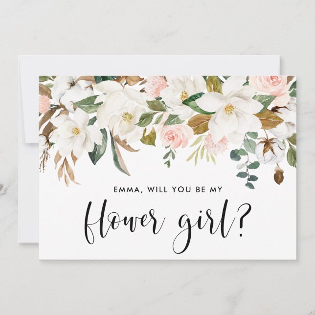 Magnolia Cotton Garland Flower Girl (Vorderseite)