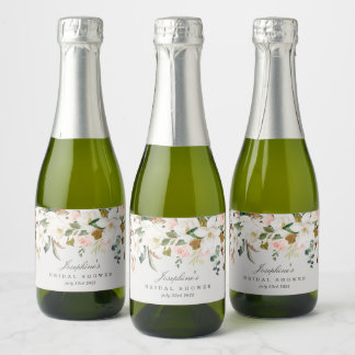 Magnolia Cotton Mini Sparkling Weinflaschen Etiket