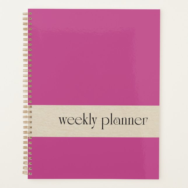 Magnolia couverture Weekly Planner (Devant)