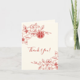 Magnolia Cream Photo Mariage chinois Merci