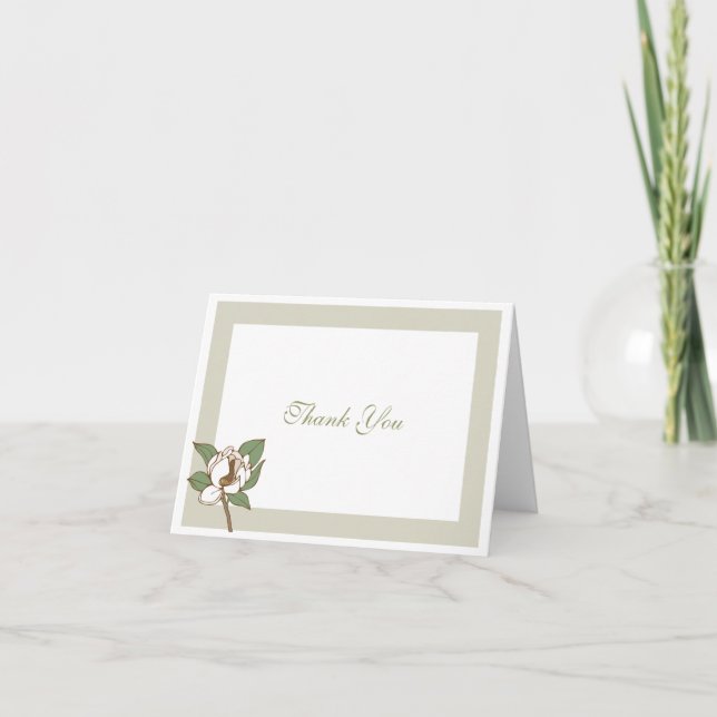 Magnolia Dankeschön Karten (Vorderseite)