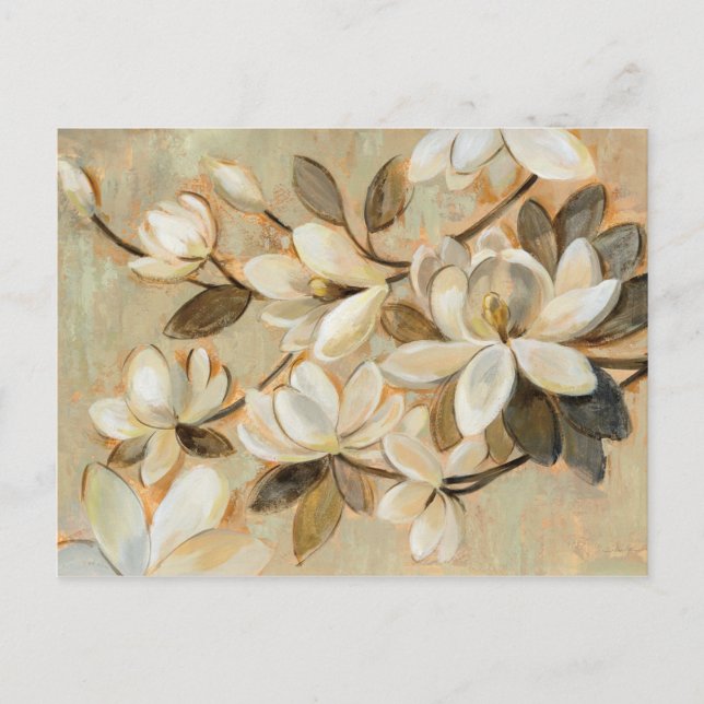 Magnolia Einfachheit Creme Postkarte (Vorderseite)