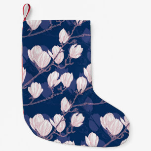 Magnolia Elegance: Frühlingsblut der Marine Kleiner Weihnachtsstrumpf