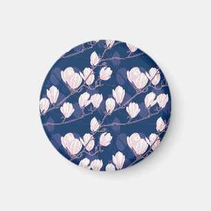 Magnolia Elegance: Frühlingsblut der Marine Magnet
