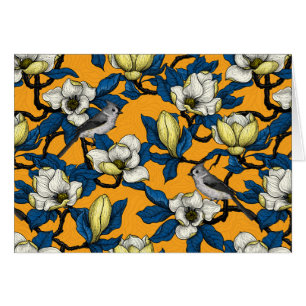 Magnolia en floraison et oiseau de tireur 3