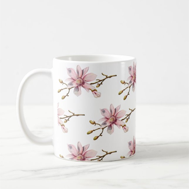 Magnolia-Erinnerungen Kaffeetasse (Links)