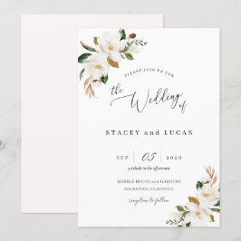 Magnolia Flora Einladung