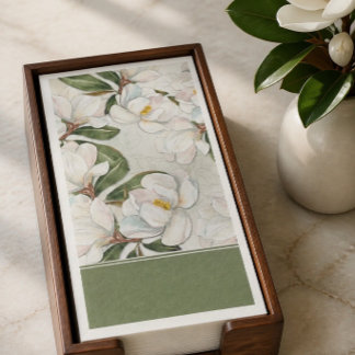 Magnolia Floral Paper Handtuch Serviette