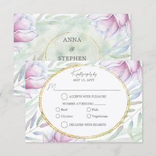 Magnolia Floral UAWG RSVP Karte