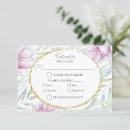 Magnolia Floral UAWG RSVP Karte