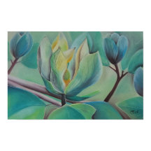 Magnolia Flower Wall Art | Botanical Poster | Soft