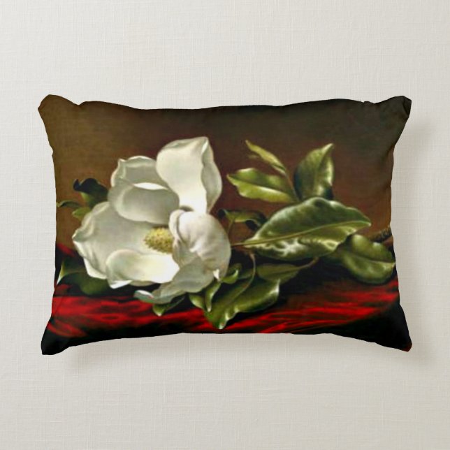 Magnolia Grandiflora-1895-Martin Johnson Heade Dekokissen (Vorderseite)