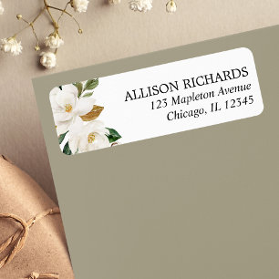 Magnolia grüne, weiße cremefarbene Aquarelltöne