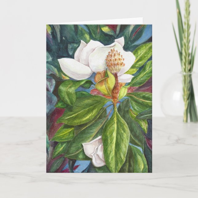 "Magnolia ."Grußkarte Karte (Vorderseite)
