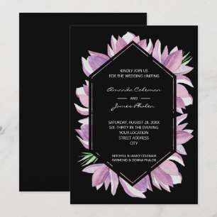 Magnolia Hochzeit Einladung