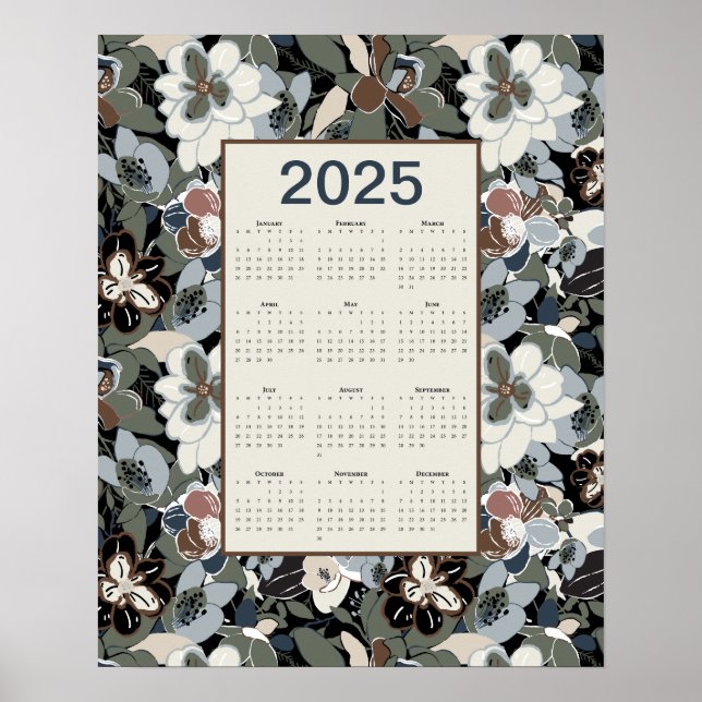 Magnolia-Kalender 2025 Poster (Vorne)